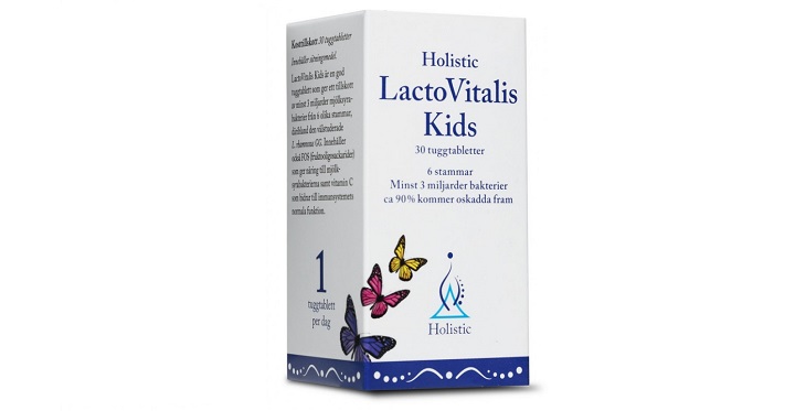  Holistic LactoVitalis Kids New probiotyk dla dzieci dobre bakterie fruktooligosacharydy FOS podwójna ochrona flora jelitowa